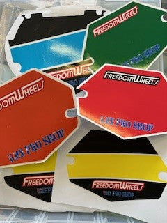 Race Plate Decals