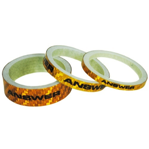 ANSWER Mini 1" Carbon Headset Spacer Set 3 (Gold)